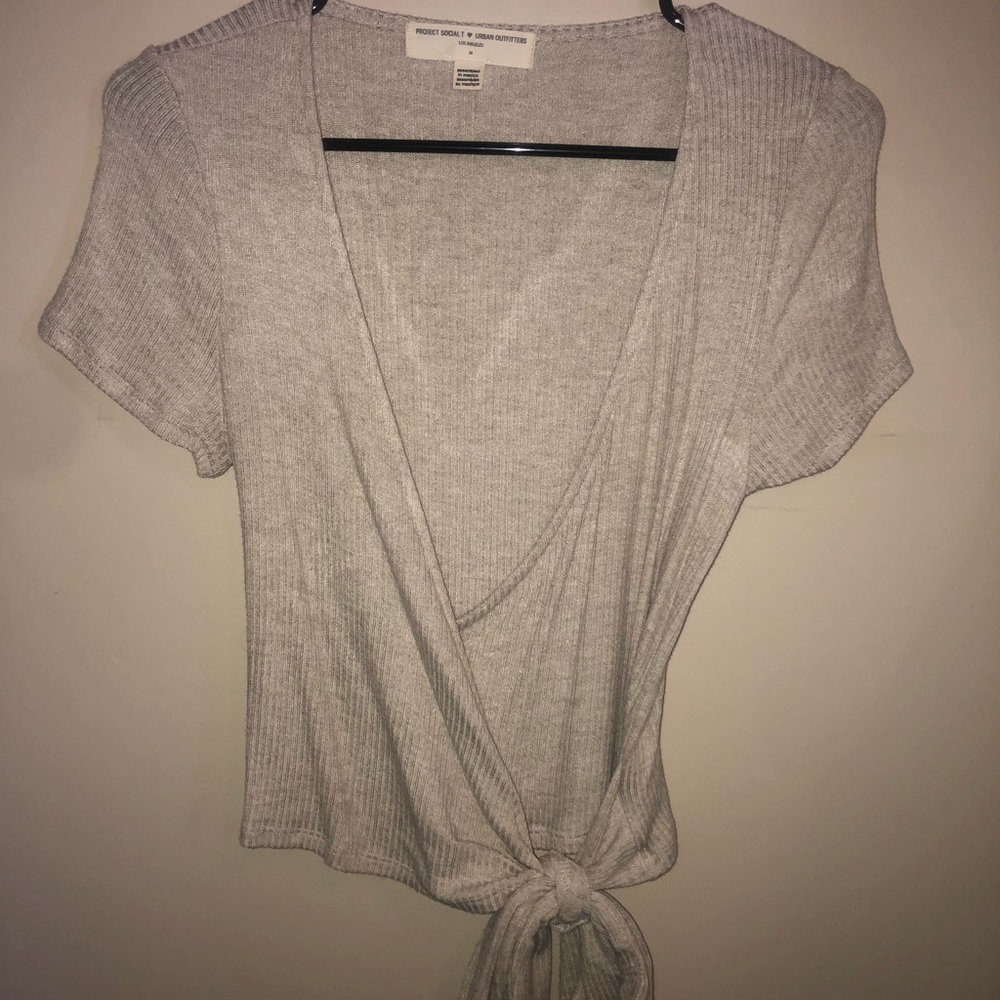 Wrap tie shirt